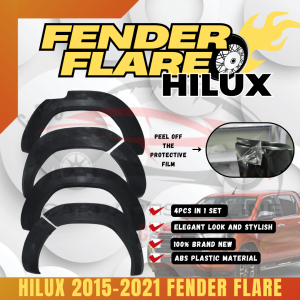 CPO HILUX REVO 2015-2021 FENDER FLARE RFF08 BLACK (11711)