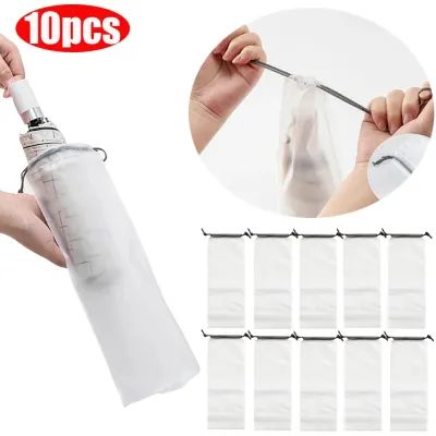 10Pcs Bag Umbrella Cover Reusable Portable Car Umbrella Barrel Drawstring Storage for Office Umbrella Holder Umbrella Accessories