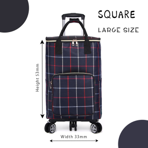 💛[SPOT] Retractable Folding Grocery Shopping Cart Universal Wheel Portable Large Capacity Shopping Cart