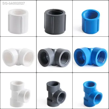 5Pcs/Lot I.D 20/25/32/40/50/63mm PVC Bushing Reducer Connector White PVC Pipe Joints Garden Water Supply Tube Reducing Union