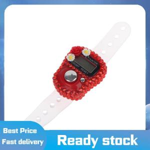 Sports🚴🏻♀️ Resettable hoa Rhinestone ngón tay Clicker 6 màu sắc hạt truy cập cho nhà thờ hồi giáo nhà thờ trường lớp học hoạt động