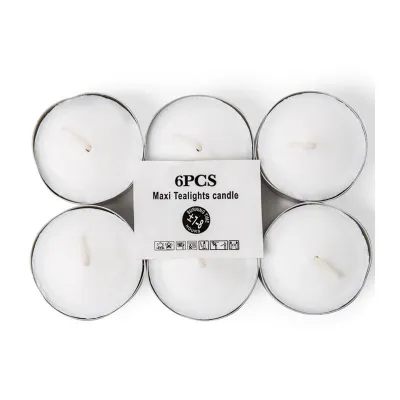 Sing Kong Whee Maxi Tealight - White - 7.5 Hours