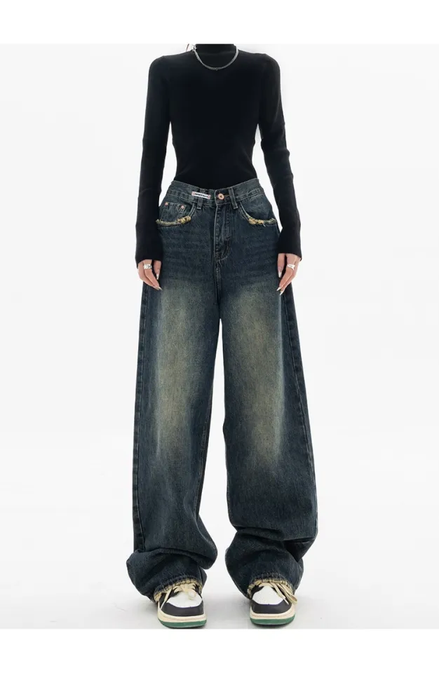 JIAHENG MUMU Women Oversize Stretchy Jeans High Waist Plus