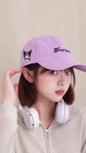 Sanrio Kuromi Baseball Cap Casual Versatile Fashion Trendy All-Season Sun Protection Stylish Duckbill Cap