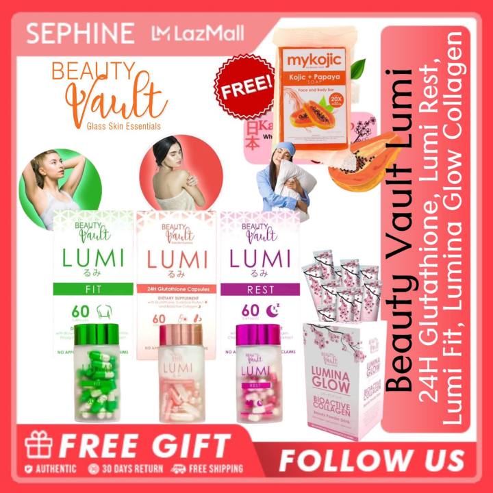 lumina glutathione LUMI CAPSULE: 24H Glutathione 60 capsules by Beauty Vault (Lumina glow)