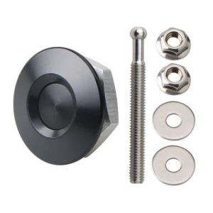 GORGE 1set Carbon Fiber Pattern Quick Latch Hood Pins Lock Aluminum Alloy 32mm Quick Release Fasteners Lock Universal Car Bumper Hood Pin Lock For Moset Car