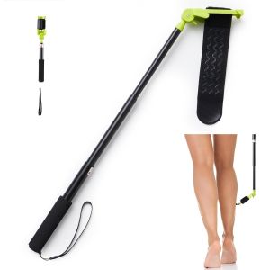 Back Shaver Extension Handle,Razor Extension Handle for MenLong Handled Razor for Legs and BodyAdjustable Angle Back Trimmer with Telescopic 13-25 Inch Handle Ideal for Elderly and Self-Care