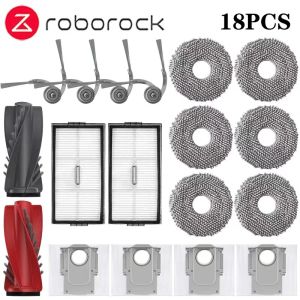 Replacement Main Side Brush Mop Cloth Hepa Filter Dust Bag Compatible With Roborock Qrevo Edge 2 / Saros 20 Robot Vacuum Cleaner Accessories Spare Parts
