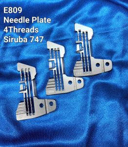 NEEDLE PLATE PART NUMBER E809 4THREADS SPAREPART FOR SIRUBA 747 SEWING MACHINE