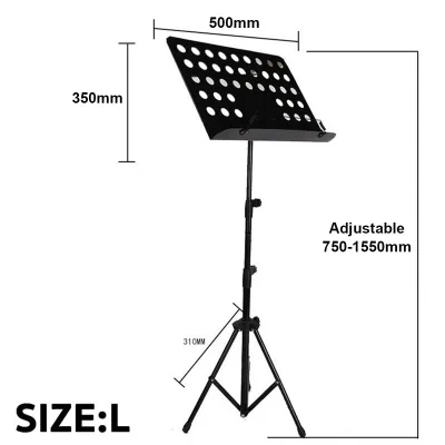 Music stand book holder foldable heavy duty Music book stand for guitar violin Orchestra Choir Conductor Stand & Menu Strand Music note stand holder