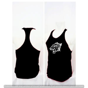 Singlet setrit bodyfit tiger gym fitnes Baju Fitnes pria
