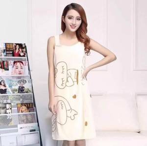 ชุดคลุมอาบน้ำ ลายการ์ตูน ผ้าขนหนู อาบน้ำไมโครไฟเบอร์ ชุดคลุมอาบน้ำขนาด( 135 x 80 CM) ผ้าเช็ดตัวแบบสวม ผ้าขนหนูสวม ผ้านาโน