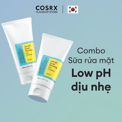 Combo Gel Rửa Mặt Tràm Trà COSRX Low pH Good Morning Gel Cleanser 150ml