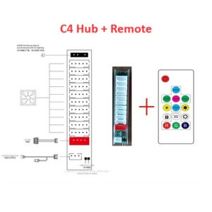 1st Player FC/ FCR (Reversible) Case Fan | ARGB PC Cooling Case Fan | 120x120x25 mm | 5-Pin Connector | Hydro Bearing