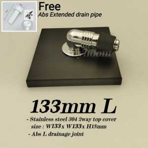 Square Hidden 304 Stainless Steel Floor Drain/Invisible Anti-odor/Tile Insert Floor Drain