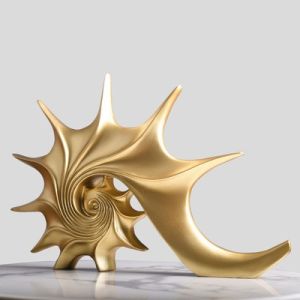 43CM European Style Conch Ornament Home Decoration Modern Minimalist Design Living Room TV Cabinet Decoration