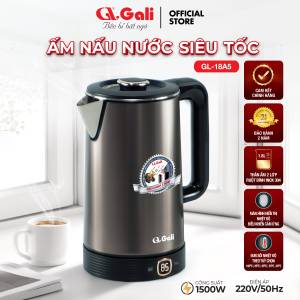 Ấm Đun Nước Siêu Tốc Gali GL-18A5 – Cảm Ứng Thông Minh Inox 304 Điều Chỉnh Nhiệt Độ 1.8L