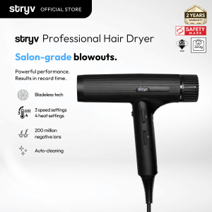 Stryv Professional Hair Dryer - Powerful & Light | Professional Grade Hair Dryer |  Pengering Rambut Profesional