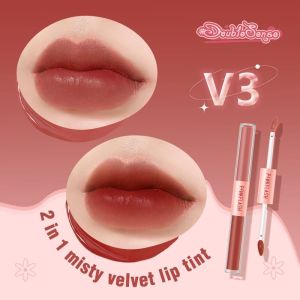 PINKFLASH (L13) DoubleSense 2 IN 1 Dual-ended Lipstick ombrelips Liquid Matte lipstik Velvet Tint Lightweight High Pigment Lasting