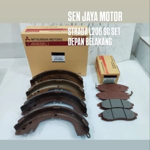 BRAKE PAD BRAKE SHOE L200 SC KAMPAS REM SET DEPAN BELAKANG STRADA L200 SINGLE CABIN