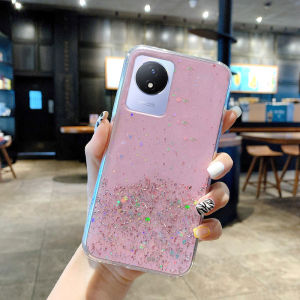 Phone Case Vivo Y02 Y22 Y35 Y22s Y16 Y02s Y30 Y33T Y21T Y21 Y15s Y15A Y33s Y76 Y12s starry sky design Casing Clear Soft Silicone Phone Cover Vivo Y35 Y16 2022 Bling Sequin Cover Shell