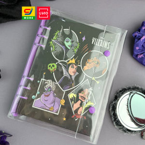 UNO สมุด A5 ปกใส PVC Disney Villains ลิขสิทธิ์แท้