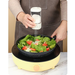 SAVELIVING Metering Salt Shaker Push Type Salt Dispenser Salt Tank Sugar Bottle