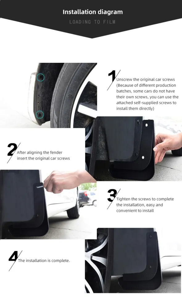 Car Mud Flaps For BMW X1 Accessories U11 U12 2023 2024 Front Rear Wheel  MudFlaps Fender Mud Guards Splash Protect Auto Mudguards