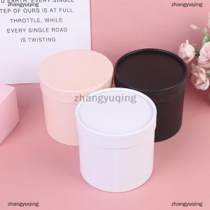 [COD] zhangyuqing 1 PC Round Flower Paper Boxes Hold The Bucket Gift Packaging Box Party Gift Box