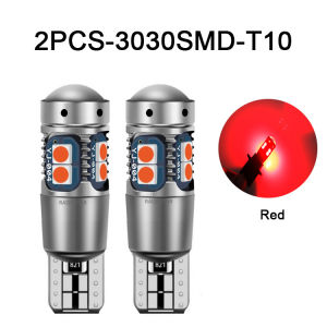 2x Super Bright T10 Led Park Light Tail Light 3030 10smd 12V for Car Led Auto Lamp CANBUS NO Error Car Marker Parking Bulb