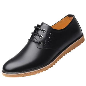 Korea Fashion Leather Shoes for Men British Lace Up Wedding Shoes High-end Black Oxford Leather Shoes School shoes for men black shoes for men