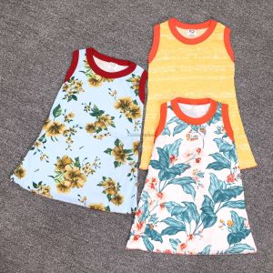 (BISA PILIH MOTIF) Daster Yukensi Uk 1-2 Tahun / Dress Anak Perempuan Baju Anak Balita Grosir Tidur Adem Bahan Kaos Edo AlinKidos