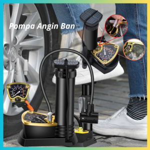 TERLARIS PENGIRIMAN CEPAT COD Inchant Pompa Angin Ban Sepeda Bicycle Foot Pump 140 PSI with Gauge/POMPA ANGIN sepeda dan motor elektrik ban mini porable unjak kaki tekanan tinggi/pompa angin manual multifungsi serbaguna canggih murah