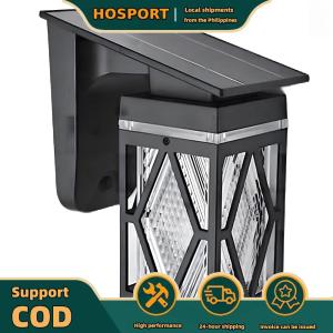 【HOSPORT】 Solar Wall Lights Outdoor IP65 Waterproof Dual Color for Outside Garage