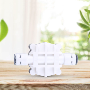 1/4 Inch Push-Fitting 4-Way Automatic Shut-Off Valves with Quick-Connection Fittings for Water Purifiers Reverse Osmoses System