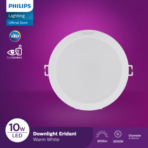 Philips Lampu Panel LED Downlight Eridani 125 10W 3000K Kuning