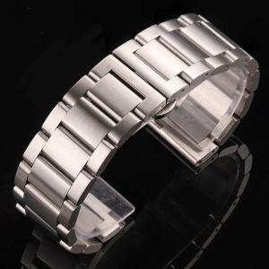 (In stock) Stainless Steel Watchband Metal Strap Bracelet for Men Women Sier 18mm 20mm 21mm 22mm 23mm 24mm for Samsung Watch 3