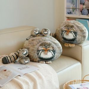 BEIBEI Lifelike Cat Plush Toy Huggable Super Soft Stuffed Cat Pillow Cute Stretchy Simulation Cat Pillow Sofa Decor