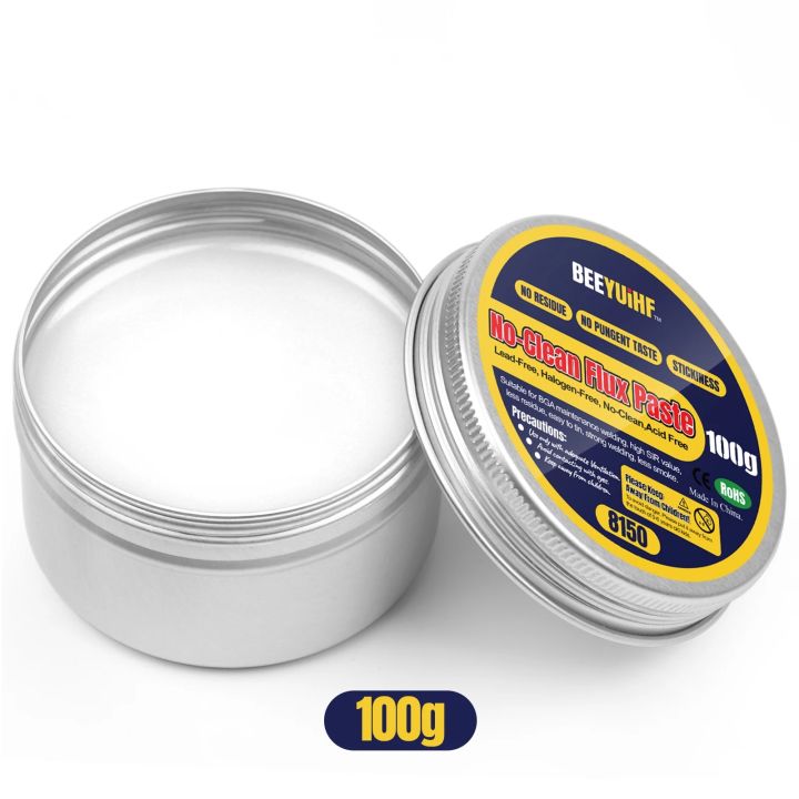 thumbnail image 2 of BEEYUIHF No-Clean Rosin Soldering Paste Flux – 2.29oz (65g) Can For Electronics 2 of 5