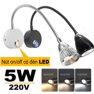 Đèn Led đọc sách treo tường đầu giường 5W Bóng đèn rọi 3 chế độ ánh sáng Soi tranh trang trí Phòng ngủ Nhà hàng Khác sạn Nhà hàng - DW210