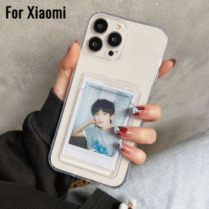 Ốp Điện Thoại TPU Mềm Chống Sốc Có Ngăn Đựng Thẻ Cho Xiaomi Mi 14 13 12 11 12T 11T 10T 9T Redmi Note 14 Pro + 13 12 12s 11 11s 10 8 Redmi 14C 13C 12 12C 9T 10 10C 9 9A 9C 8A A1 Poco X3 X4 X5 X6 X7 F3 F4 F5 F6 M3 M5 M4 M6 Pro C65 C67