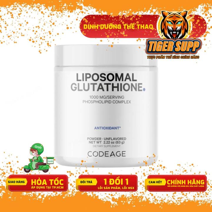 CodeAge Liposomal Glutathione 1000mg - Tng cng thi c, tr ha ln da  | Lazada.vn