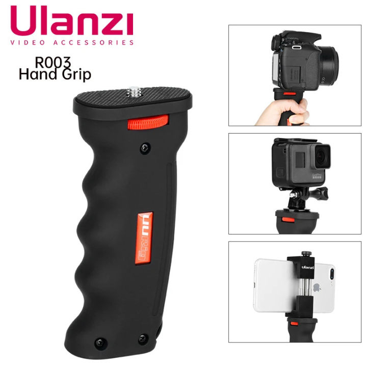 Uurig r003 stabilizer hand grip phone holder gimbal accessory for