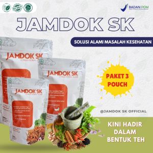 Dukung Gaya Hidup Bebas Pegal & Nyeri Ringan – Teh Herbal Jamdok SK – 20 Sachet Asli ORI