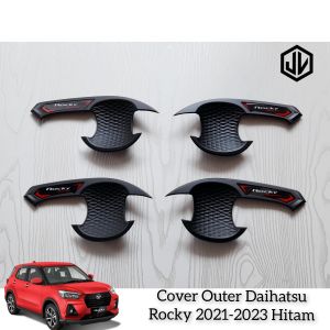 Cover Outer Mangkok Pintu Mobil Rocky HItam 2021