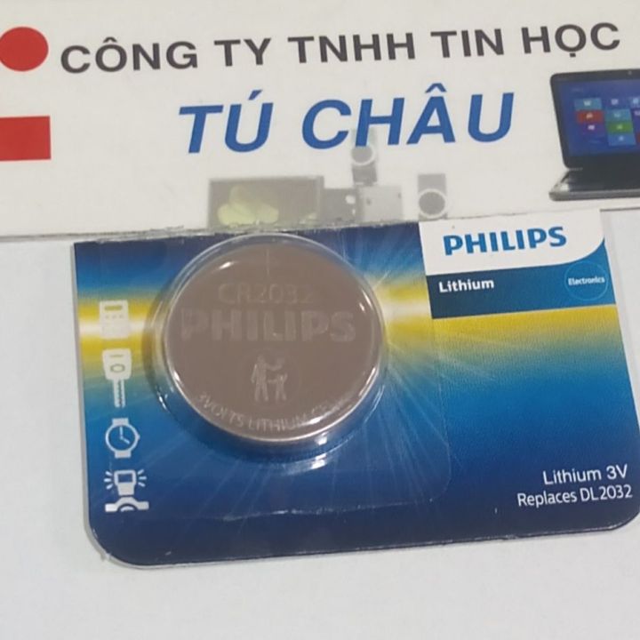 Pin 2032, CR2032 - 3V Minicell Philips Lithium (Cmos 2032 )