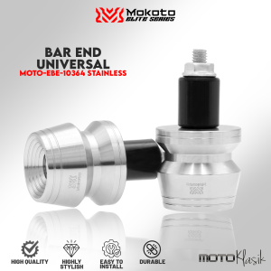 MOKOTO ELITE SERIES CNC ALLOY HANDLE BAR END PLUG / HANDLE GRIP WEIGHT SLIDER FOR MOTORCYCLE 2PCS MOTO-EBE-10364