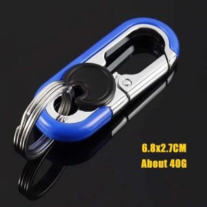 Motorcycle Stainless Alloy Car Charm Keychain Hook Stainless Ring Holder Souvenir For Bag And Phone