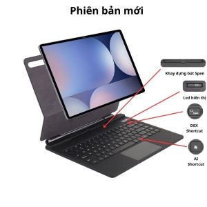 Bao da bàn phím Bluetooth có Led dành cho Samsung Galaxy Tab S11 UltraS10 UltraS9 UltraS8 Ultra (14.6 Inch)