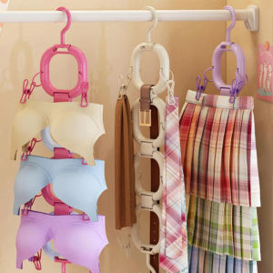 2 Hook Rotating Cap Storage Rack with Hooks Clips Multifunctional Baseball Cap Handbags Towels Storage Rack Space Savers